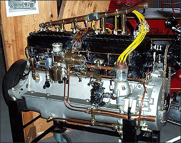 Rolls-Royce 40/50hp Silver Ghost 7,400cc side valve six cylinder engine.