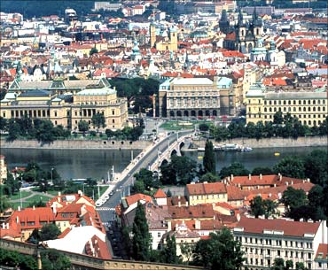 A view of capital Prague.