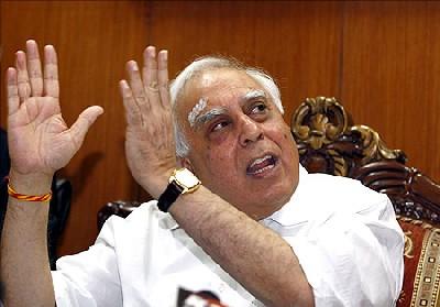 Telecom Minister Kapil Sibal