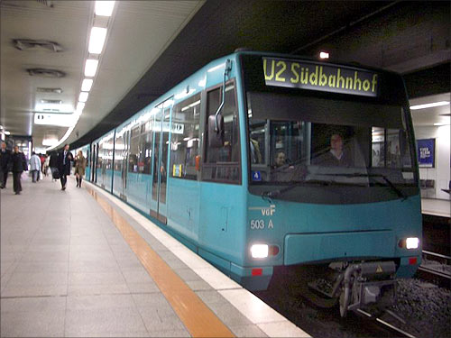 Frankfurt U-Bahn Metro.