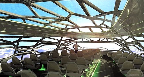 Airbus's concept transparent plane.