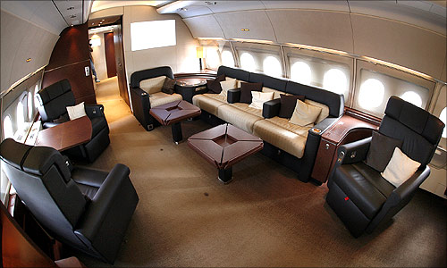 VIP cabin of a new Airbus A318.