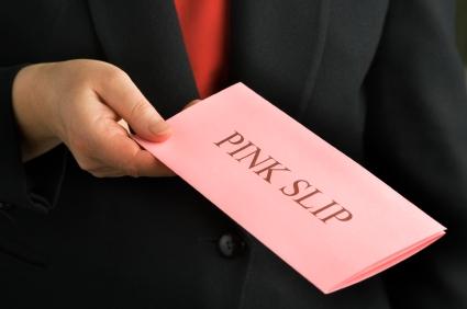 Pink slips are not back across the sector, he says.