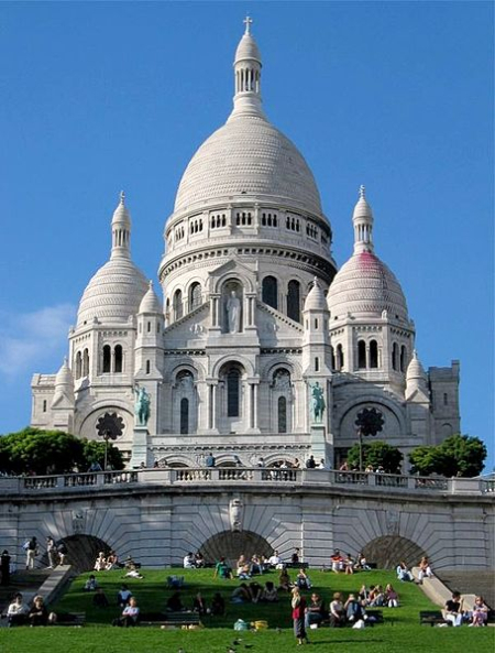 Sacre Coeur Basilica in Paris.