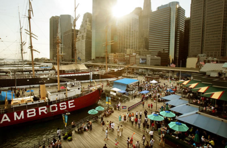 South Street Seaport in New York City.