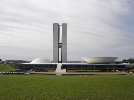 The National Congress Building in Brasilia.