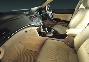 Interior view of Honda Accord.