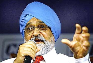 Planning Commission Deputy Chairman Montek Singh Ahluwalia.