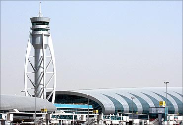 Dubai International airport.
