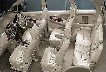 Interior view of Innova.