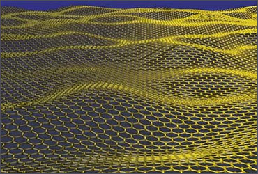 Graphene being produced.