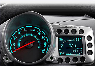 Chevrolet Beat tachometer.