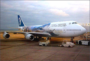 Air New Zealand Lord of the Rings Boeing 747-400.