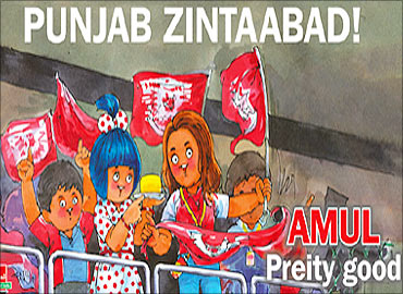Amul's tryst with IPL match.