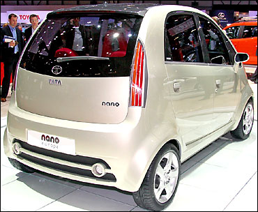 Rear view of Nano.