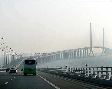 Shanghai Yangtze River Tunnel and Bridge.