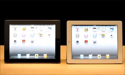 The iPad2 is also available in white.