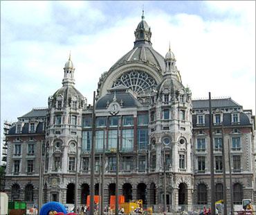 Antwerp Central Station.