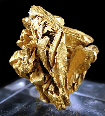 A gold crystal.