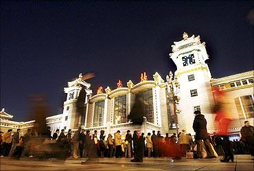 Beijing West Railway Station.