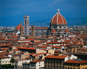 Italian economy can go under. A view of Florence, Italy.