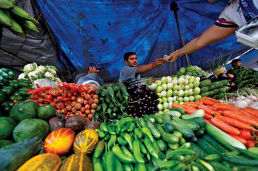 A vegetable vendor.