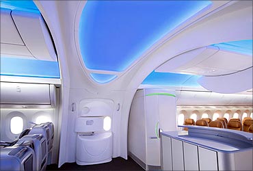787 Dreamliner's interiors.