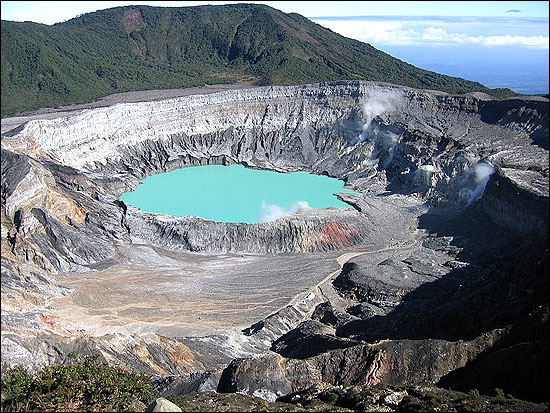 Poas Volcano Crater is one of the country's main tourist attractions.
