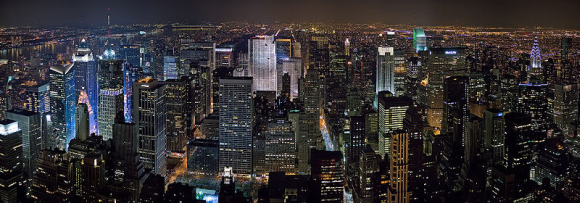 Skyline of New York City.
