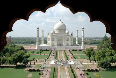 Taj Mahal in Agra.