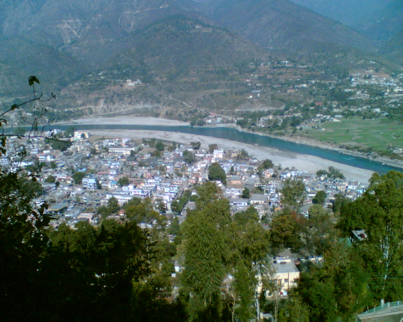 A panaromic view of Uttrakhand.