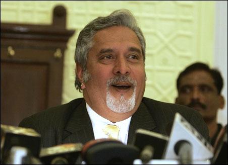 Kingfisher Airlines chief Vijay Mallya.