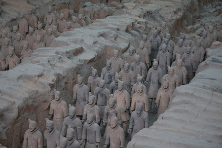Terracotta Army in Xian, China.
