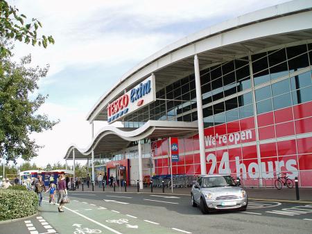 A Tesco store at Kingston Park, Newcastle upon Tyne, England.