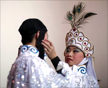 Dancers of Huaxi village.