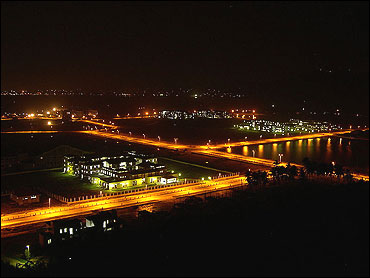 Night view of IIT Guwahati.