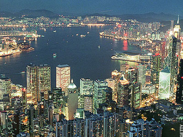 A view of Hong Kong.