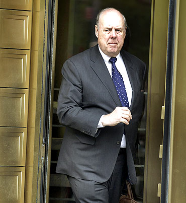 Lawyer John Dowd exits Manhattan Federal Court.