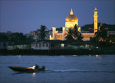 A water taxi in Bandar Seri Begawan.
