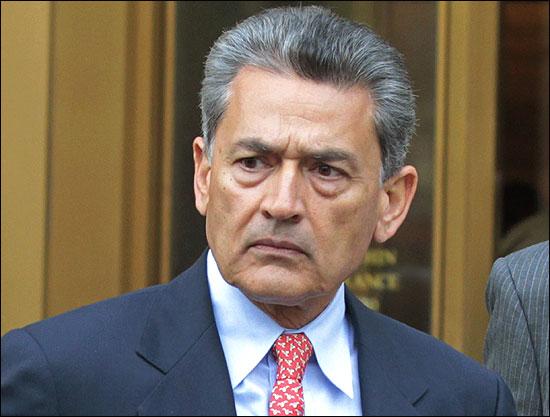 Rajat Gupta exits Manhattan Federal Court in New York.