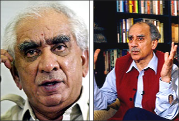 L - R: Jaswant Singh and Arun Shourie.