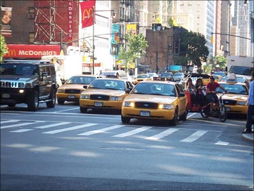 New York City traffic.