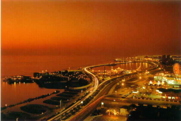 Dawn breaks over Jeddah.
