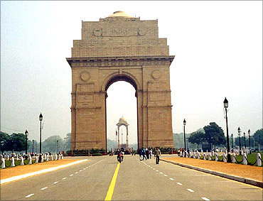 The India Gate.