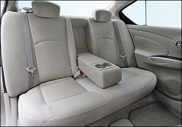 Nissan Sunny rear seats.