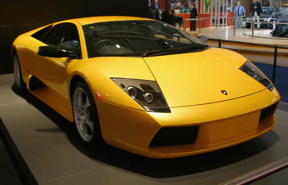 Lamborghini Murcielago on display at the Sydney International Motor Show.