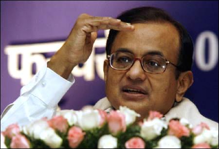 Finance Minister P Chidambaram.