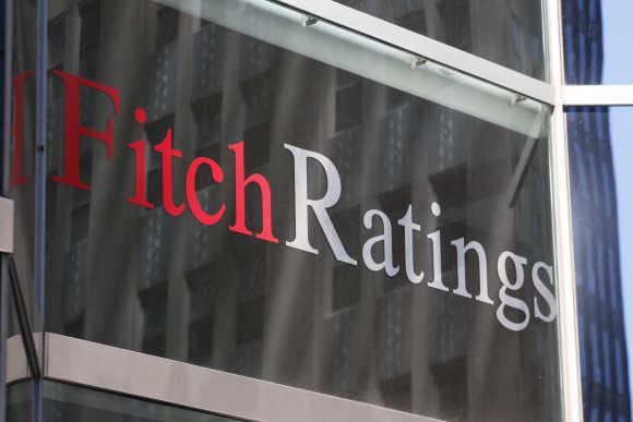 Fitch Ratings building is seen in New York.