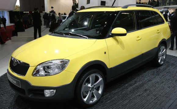 Skoda Fabia Scout 4x4 in Geneva.