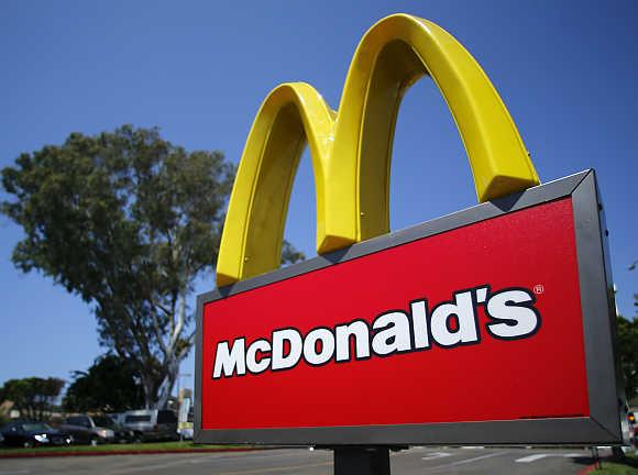 A McDonald's restaurant in Del Mar, California.